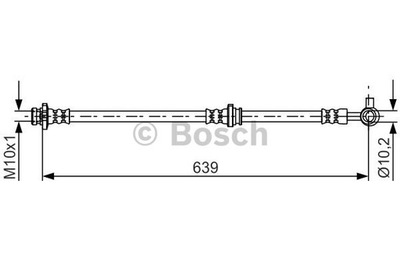 BOSCH 1 987 481 697 ПАТРУБОК ГАЛЬМІВНИЙ ЕЛАСТИЧНИЙ 1 987 481 697 1 987 481