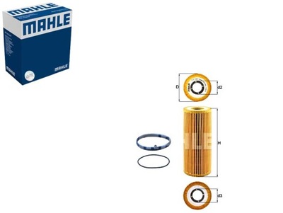 FILTER OILS AUDI MAHLE  