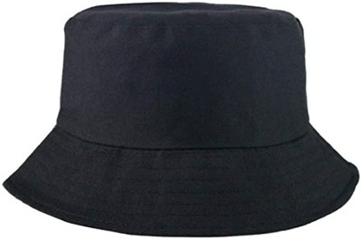 Kapelusz Męski Bucket Hat Wędkarski 56-58cm Czarny