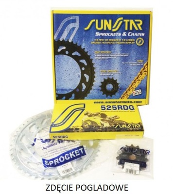 SUNSTAR JUEGO DE ACCIONAMIENTO HONDA XL 650V TRANSALP 99-07 ESTÁNDAR (15/48/118)  