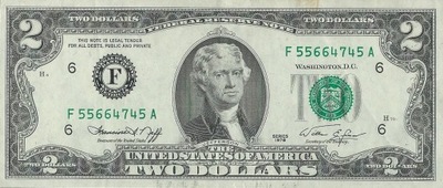 USA - 2 Dollars - 1976 - P461 - F - Atlanta