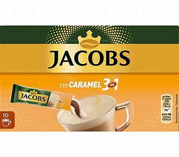 Jacobs 10 szt. Kawa w saszetkach karmelowe 3 w 1