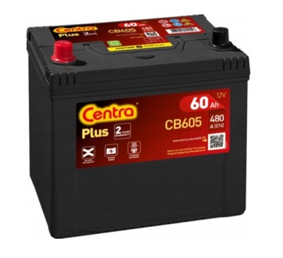 АККУМУЛЯТОР CENTRA PLUS CB605 12V 60AH L+ 480A