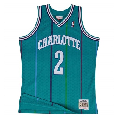 KOSZULKA MITCHELL&NESS SWINGMAN JERSEY CHARLOTTE HORNETS - LARRY JOHNSON XL