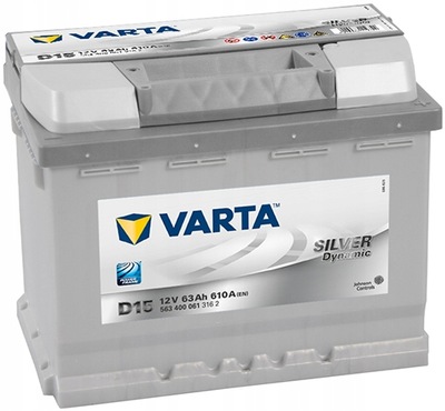 АКУМУЛЯТОР VARTA SILVER 63AH 610A D15 NAJNOWSZY МОДЕЛЬ !