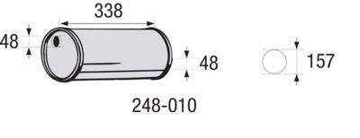 Tłumik układu wydechowego Bosal BOS248-010