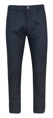 Granatowe spodnie typu chinos RIGON 32/34
