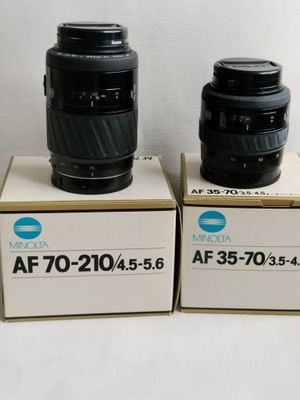 Minolta AF 35-70mm 70-210mm Sony A