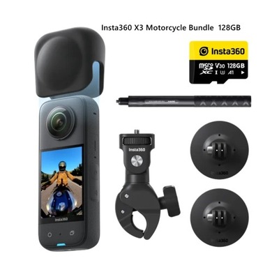 kamera sportowa Insta360 X3 Motorcycle Bundle 128GB 4K 48MP