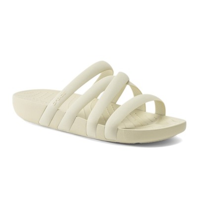 Klapki damskie Crocs Splash Strappy Sandal bone 38-39 EU