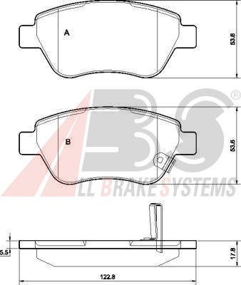 ZAPATAS DE FRENADO PARTE DELANTERA FIAT DOBLO 2005-  