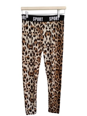 SHEIN LEGGINSY W PANTERKĘ M/170