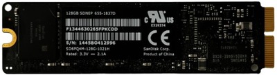 Dysk SanDisk A1502 128GB M.2 PCIe MacBook 1414