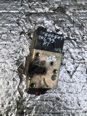 Peugeot 206 замок дверь правый задняя фото №1