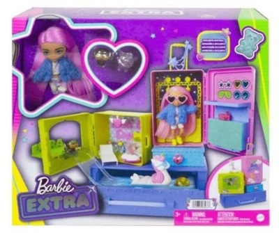 Barbie Extra Zestaw Mała Lalka I Zwierzątka HDY9