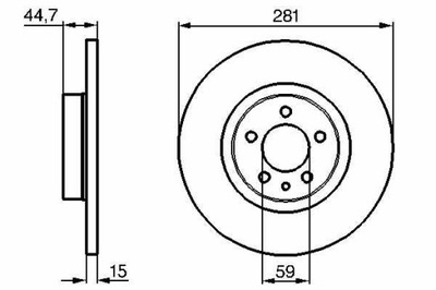 DISCO DE FRENADO ALFA ROMEO 156 1,6-1,9JTD 97-06  