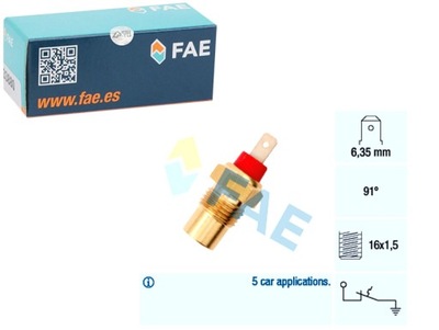 SENSOR TEMPERATURA DE LÍQUIDO REFRIGERACIÓN KIA PRIDE 1.1 1.3 01.90-09.01  