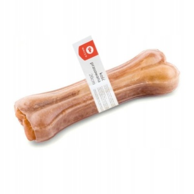 KOŚĆ ZE SKÓRY PRASOWANEJ DLA PSA NATURALNA 26 CM