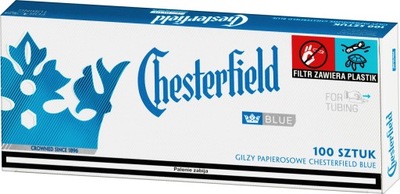 Gilzy papierosowe CHESTERFIELD BLUE 100szt