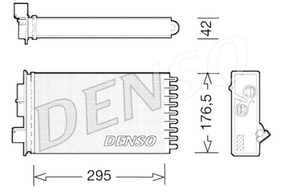 DENSO ŠILDYTUVAS 295X177X42MM IVECO EUROCARGO I-III 