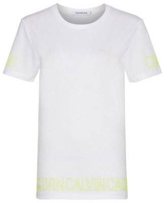 Calvin Klein Jeans t-shirt J20J211605 112 biały S