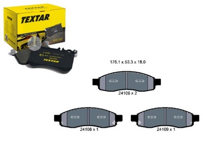 TEXTAR SET PADS HAM. FRONT INFINITI QX56  