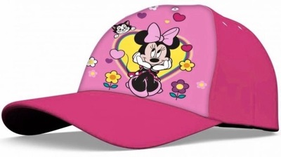 Czapka dziewczęca Minnie Mouse i serduszka - Disney 50
