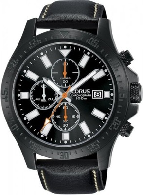 Zegarek Męski czarny Lorus chrono bLACK