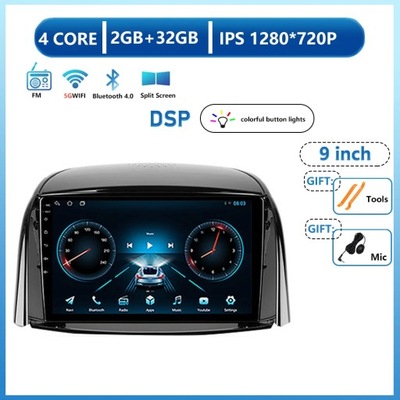 NAVEGACIÓN STEREO GPS ANDROID 13 RADIO DE AUTOMÓVIL PARA RENAULT KOLEOS 2008-2016  