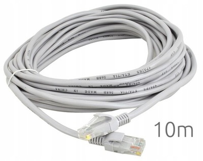 Kabel Sieciowy Lan ethernet skrętka RJ45 Gold 10m