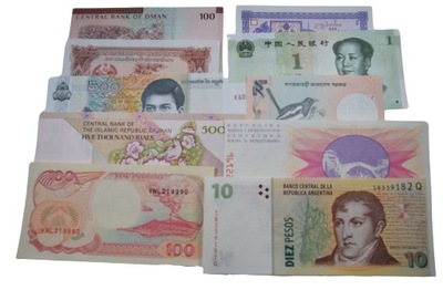 Zestaw banknotów z różnych krajów - 10 szt. [8]