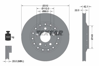 TEXTAR 92152303 DISC BRAKE  