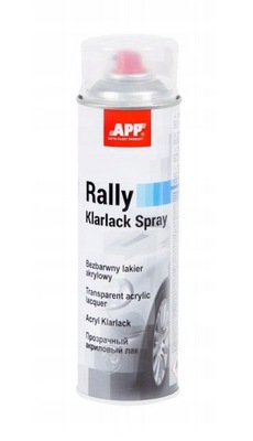 Lakier akrylowy APP Rally Color bezbarwny spray 600ml XXL