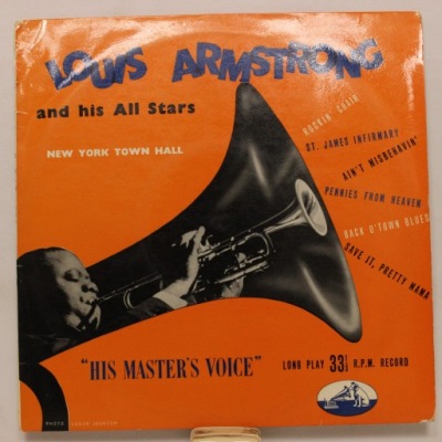 Louis Armstrong New York Town Hall 10" LP DLP