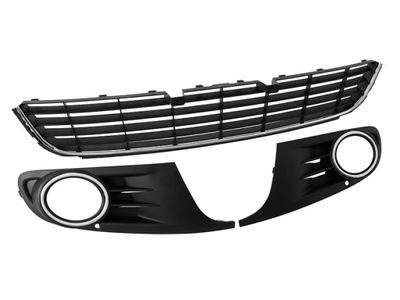 VW GOLF VI MK6 DEFLECTOR GRILLE BUMPER CHROME L+P+S  