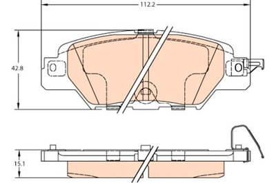 TRW КОЛОДКИ ТОРМОЗНЫЕ ЗАД MAZDA CX-5 2.0 2.2D 2.5 11.11-