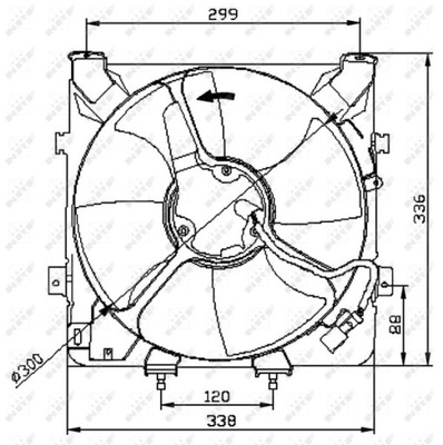 VENTILIATORIUS AUŠINTUVO HONDA CIVIC 91-01 AC NRF47041 