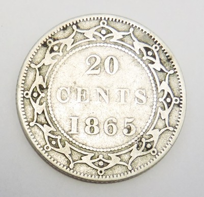 KANADA Nowa Fundlandia 20 cents 1865