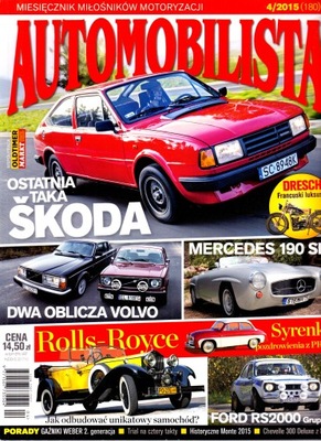 Automobilista nr 4/2015. Miesięcznik pasjonatów.