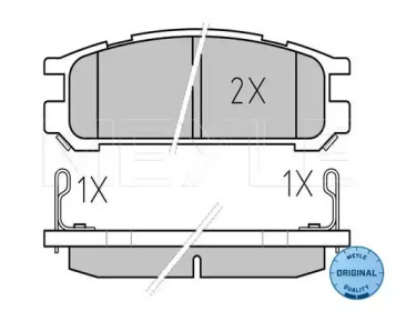 КОЛОДКИ ДИСКОВЫЕ ТОРМОЗНОЕ SUBARU MEYLE фото