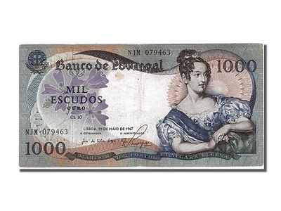 Banknot, Portugal, 1000 Escudos, 1967, 1967-05-19,