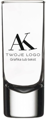 Kieliszek do wódki z grawerem logo firmy danymi Prezent upominek firmowy