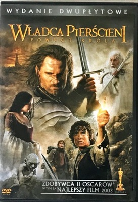 2DVD WŁADCA PIERŚCIENI POWRÓT KRÓLA