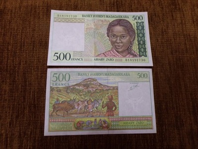012.MADAGASKAR 500 ARIAR UNC