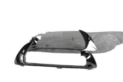 Renault scenic 3 l ift молдинг бампера решётки хром левая перед фото №1