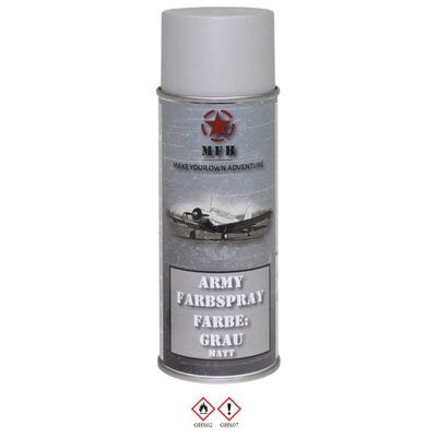 FARBA WOJSKOWA W SPRAY GRAU MATOWY 400 ml