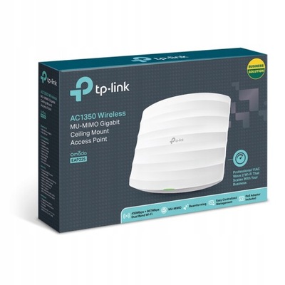 Access Point TP-Link EAP225 V4 AC1350 1xLAN Gb PoE/24V MU-MIMO sufitowy