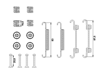 ATE SET ASSEMBLY PADS BRAKE MANDO HYUNDAI MATRIX SONATA V  