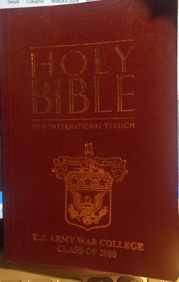 Holy Bible U.S. army War college class of 2000