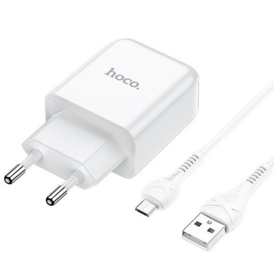 Ładowarka USB 2.1A + Kabel USB - Micro USB Hoco